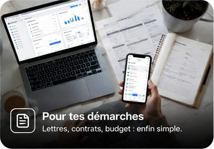 For your paperwork — letters, contracts, budgeting: finally simple